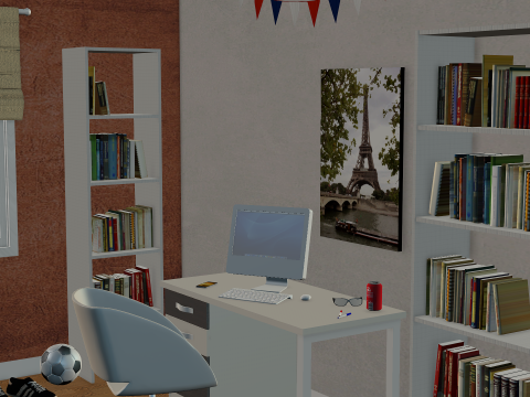 Modern bedroom 3Dモデル