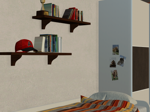 Modern bedroom 3D 模型