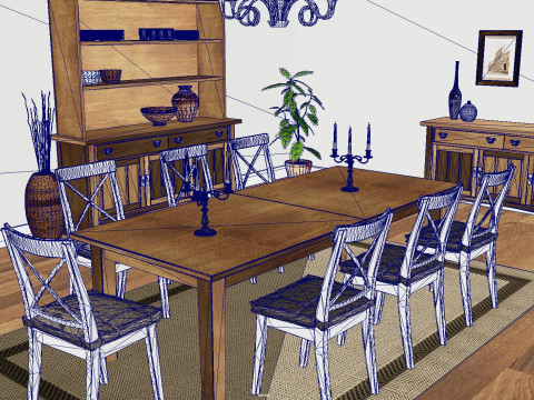 Dining Room Modelo 3D
