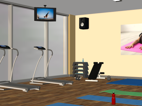 Fitness Room 3D Model