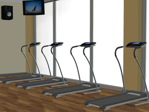 Fitness Room 3D Model