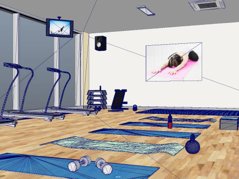 Fitness Room 3D Model