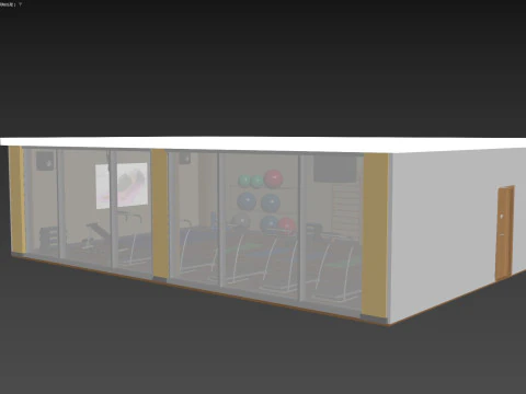 Fitness Room 3D Model