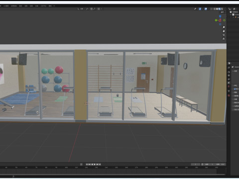 Fitness Room Model 3D