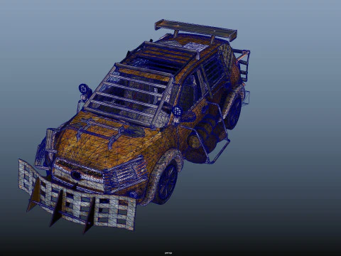 Apocalypse car 3D Model