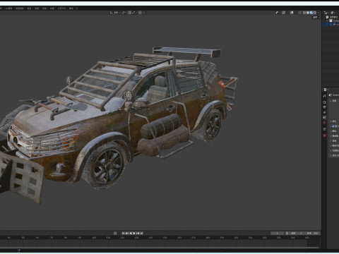 Apocalypse car 3D Model