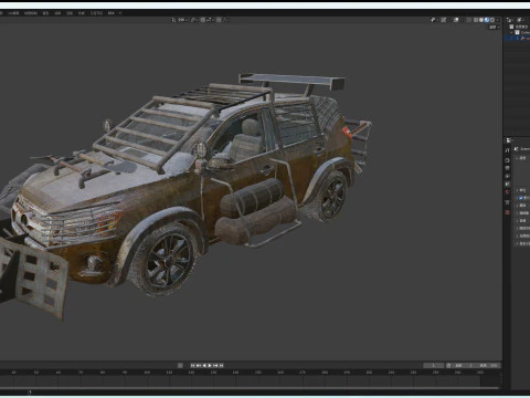Apocalypse car 3D Model