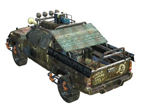 Post Apocalyptic Vehicle 3D Model