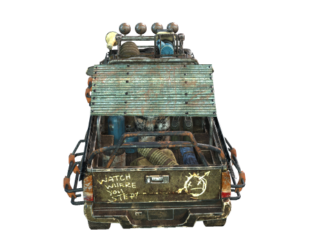 Post Apocalyptic Vehicle 3D Модель