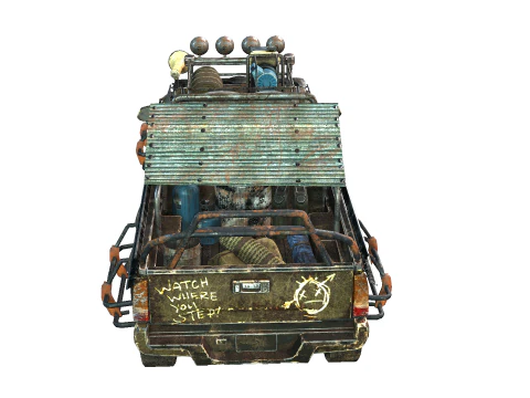 Post Apocalyptic Vehicle 3D Model