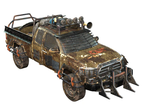 Post Apocalyptic Vehicle 3D Model