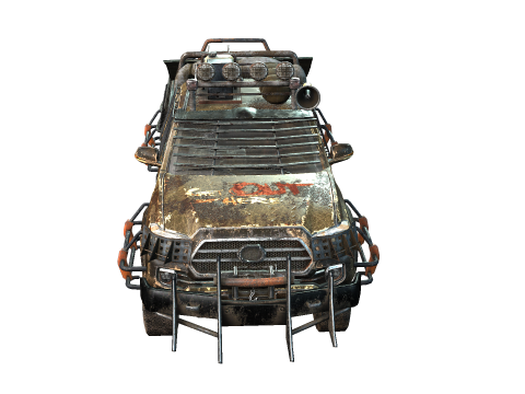 Post Apocalyptic Vehicle 3D Модель