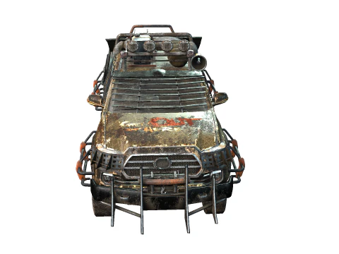 Post Apocalyptic Vehicle 3D Model