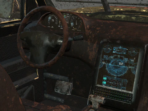 Post Apocalyptic Vehicle 3D Model