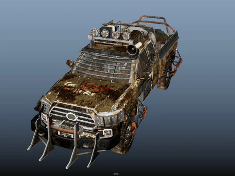 Post Apocalyptic Vehicle 3D Model