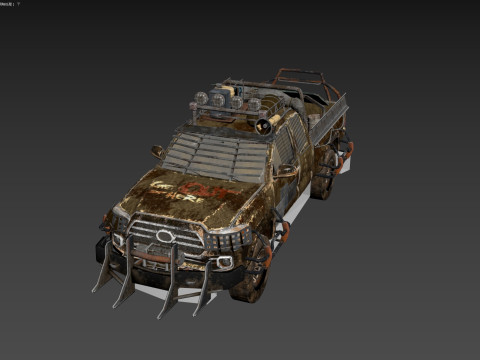 Post Apocalyptic Vehicle 3D Модель