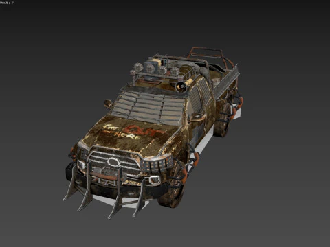 Post Apocalyptic Vehicle 3D Model