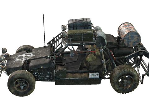 Post Apocalyptic Vehicle 3D Model