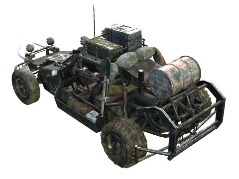 Post Apocalyptic Vehicle 3D Model