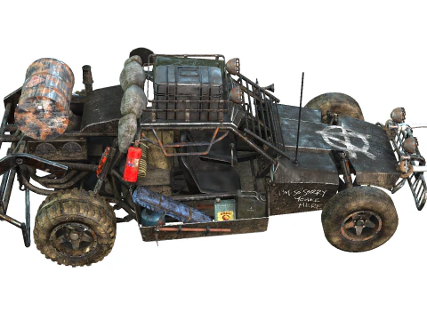 Post Apocalyptic Vehicle 3D Model