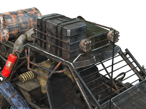 Post Apocalyptic Vehicle 3D Model
