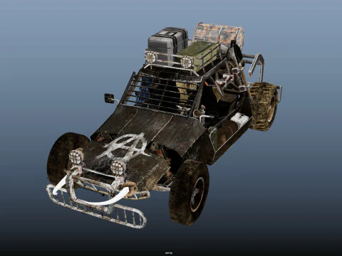 Post Apocalyptic Vehicle 3D Model