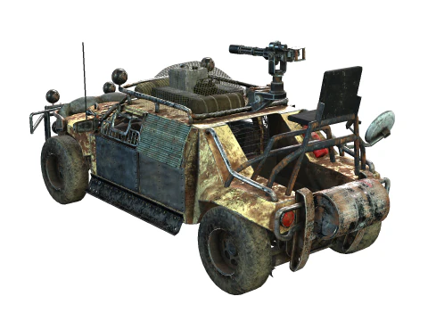 Veicolo post apocalittico Modello 3D