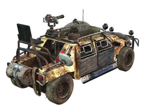 Veicolo post apocalittico Modello 3D