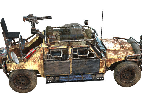 Post Apocalyptic Vehicle 3D Модель