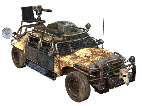 Veicolo post apocalittico Modello 3D