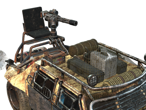 Post Apocalyptic Vehicle 3D Модель