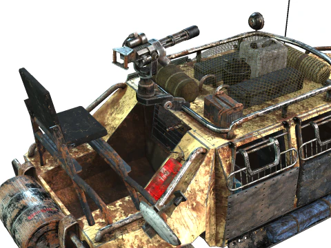 Veicolo post apocalittico Modello 3D