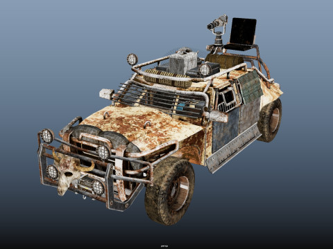 Post Apocalyptic Vehicle 3D Модель