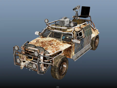 Veicolo post apocalittico Modello 3D