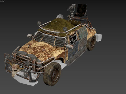 Veicolo post apocalittico Modello 3D