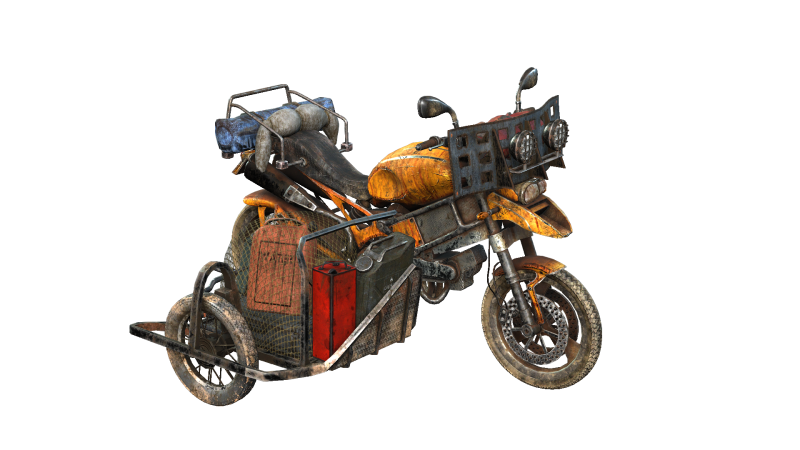 Doomsday SideCar 3D Model .c4d .max .obj .3ds .fbx .stl .blend 
