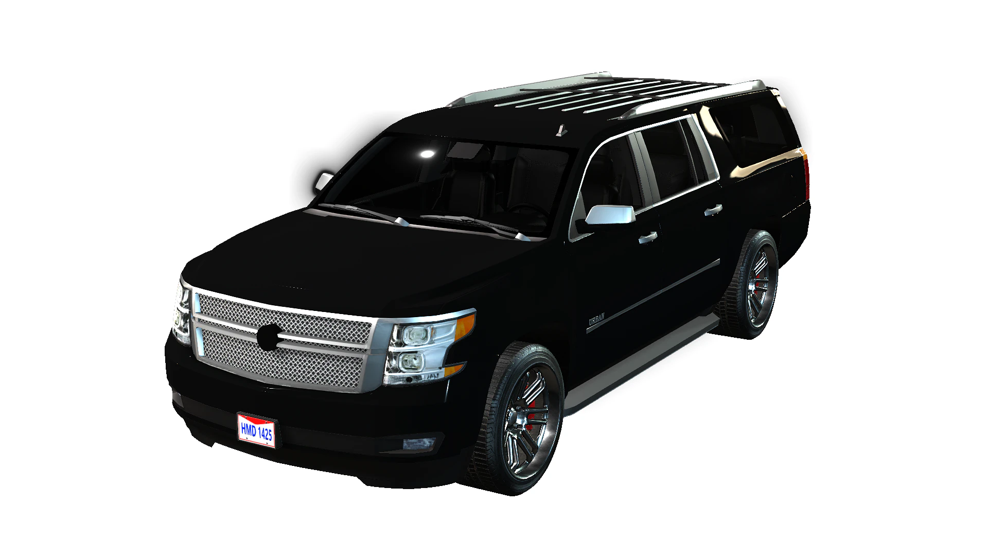 SUV Urban 3D Model .c4d .max .obj .3ds .fbx .stl .blend