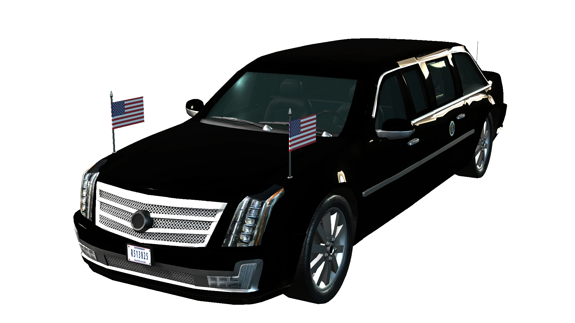 Limusina Modelo 3D .c4d .max .obj .3ds .fbx .stl .blend 