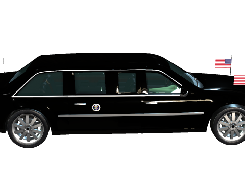 Limousine 3D-Modell