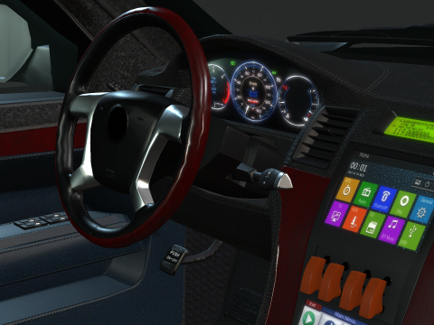 Limousine 3D-Modell