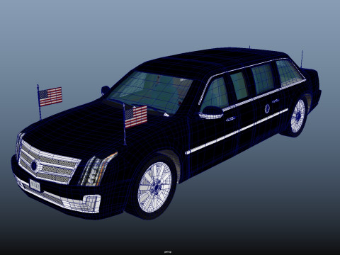 Limousine 3D-Modell