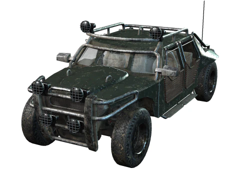 Veículo pós-apocalíptico Modelo 3D