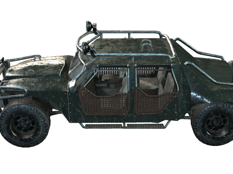 Post Apocalyptic Vehicle 3D-Modell