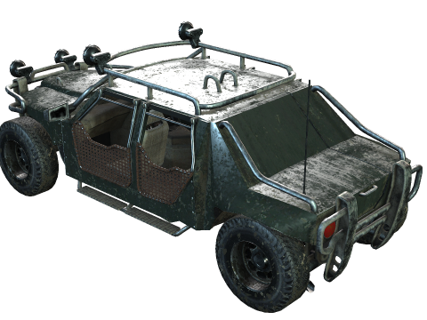 Post Apocalyptic Vehicle 3D-Modell