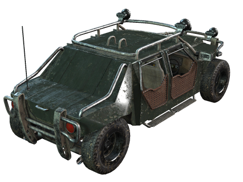 Post Apocalyptic Vehicle 3D-Modell