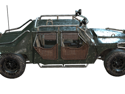 Post Apocalyptic Vehicle 3D-Modell