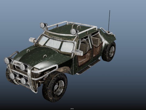 Post Apocalyptic Vehicle 3D-Modell