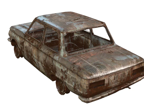 BrokenCar 3D Model