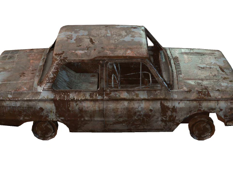 BrokenCar 3D Model