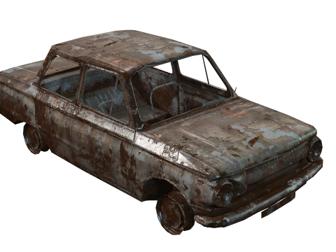BrokenCar 3D Model